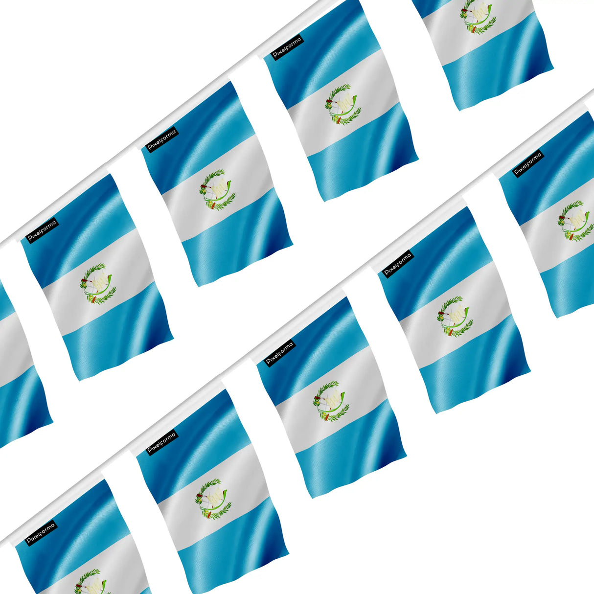 Guirlande drapeau guatemala polyester à suspendre événement