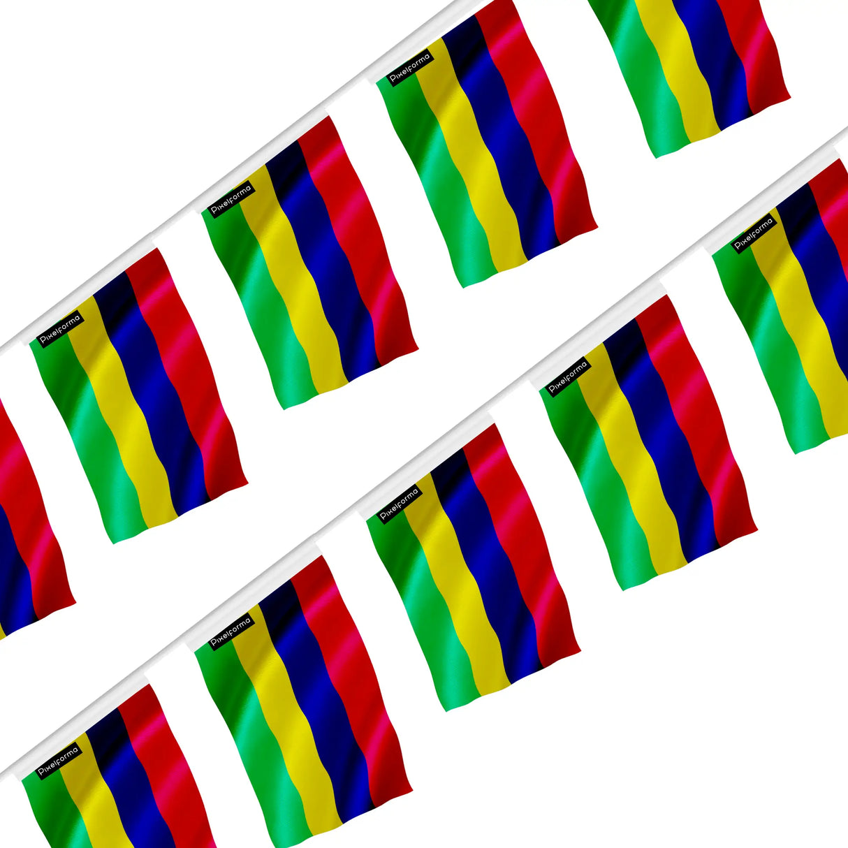 Guirlande drapeau île maurice polyester à suspendre