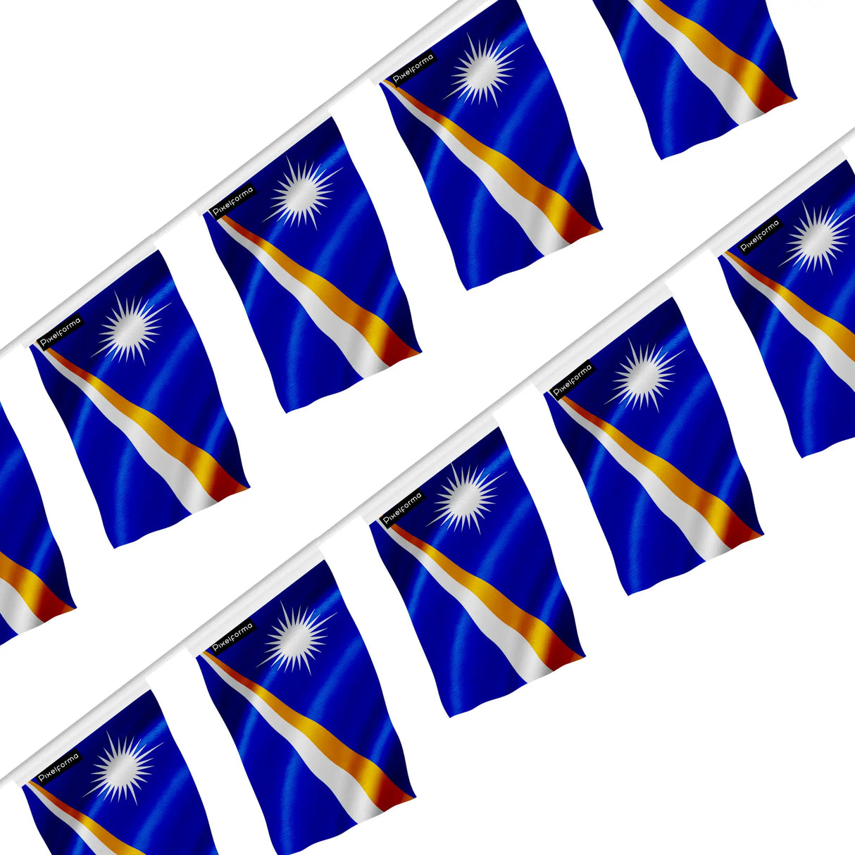 Guirlande drapeau îles marshall polyester à suspendre