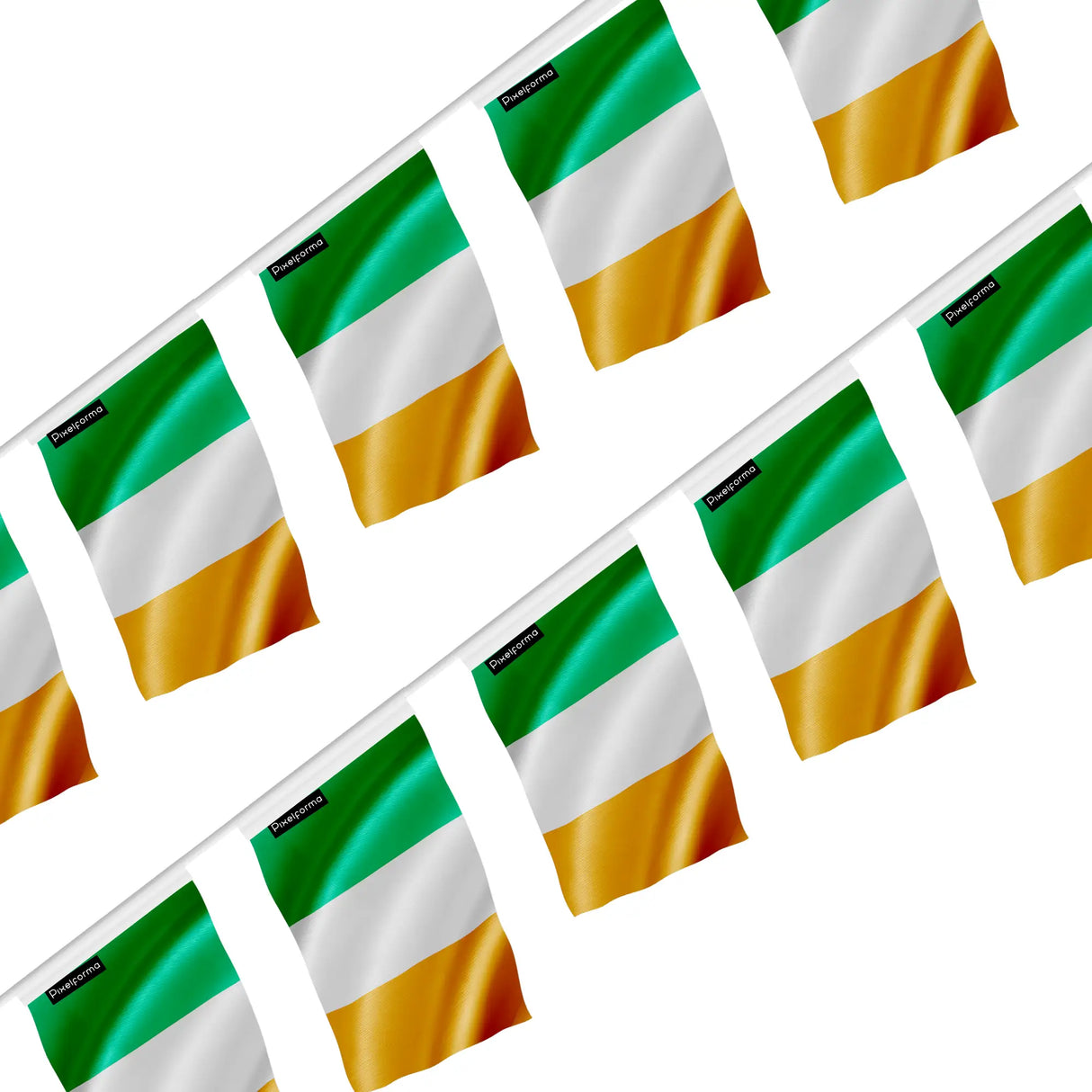 Guirlande drapeau irlande polyester à accrocher décoration