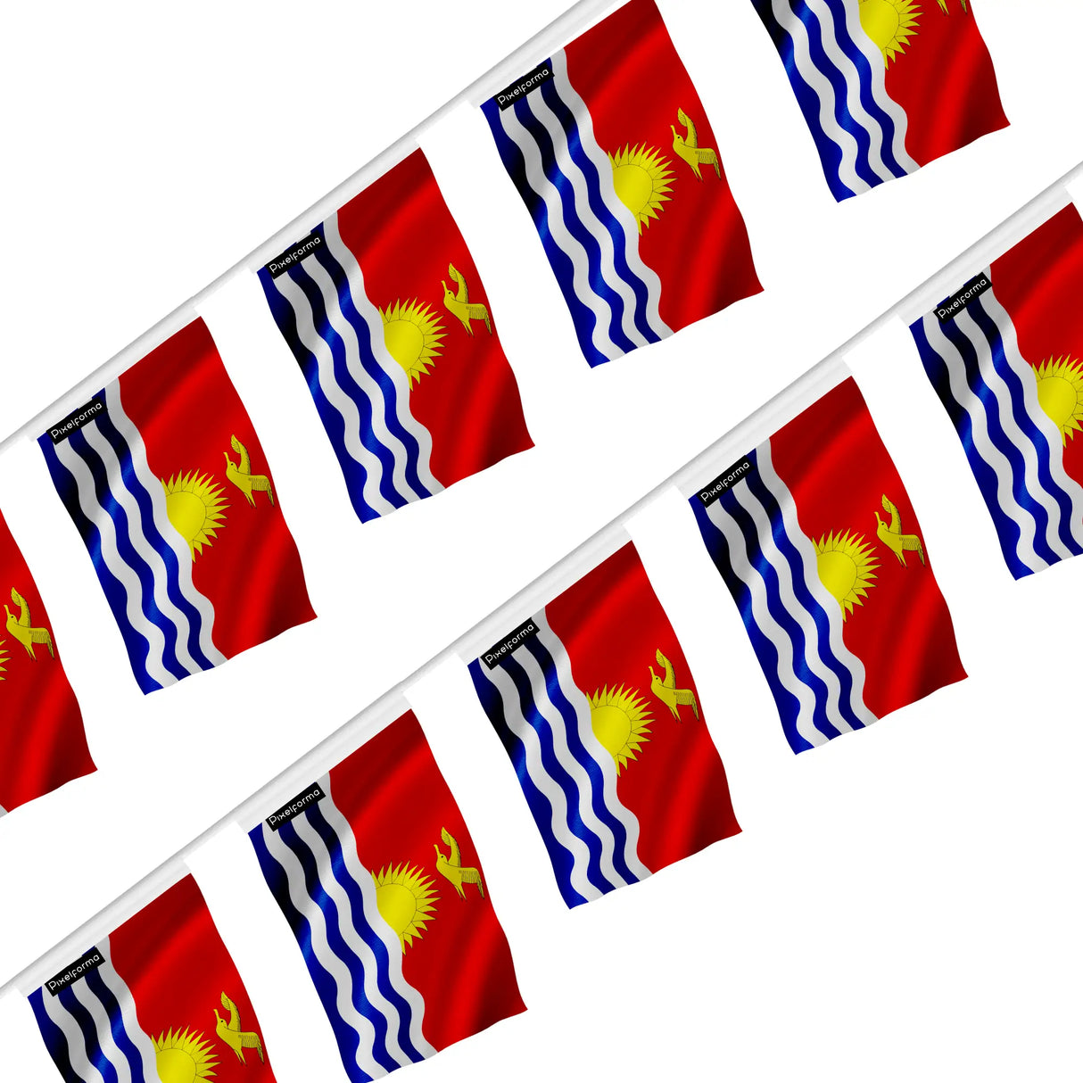 Guirlande drapeau kiribati en polyester à accrocher