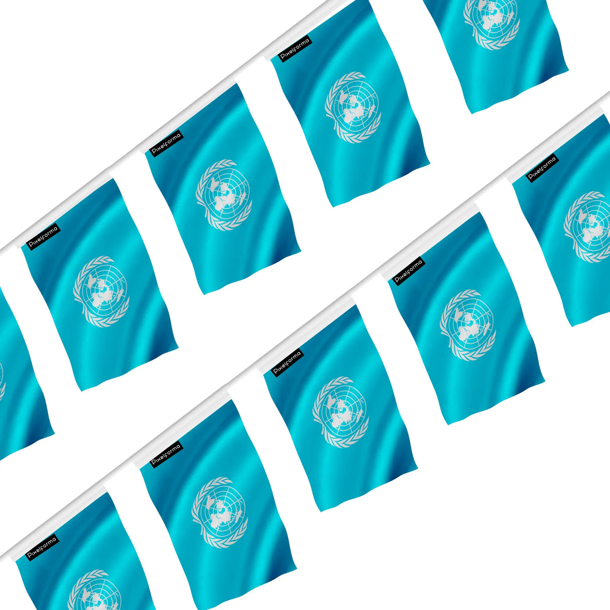 Guirlande drapeau nations unies polyester résistant