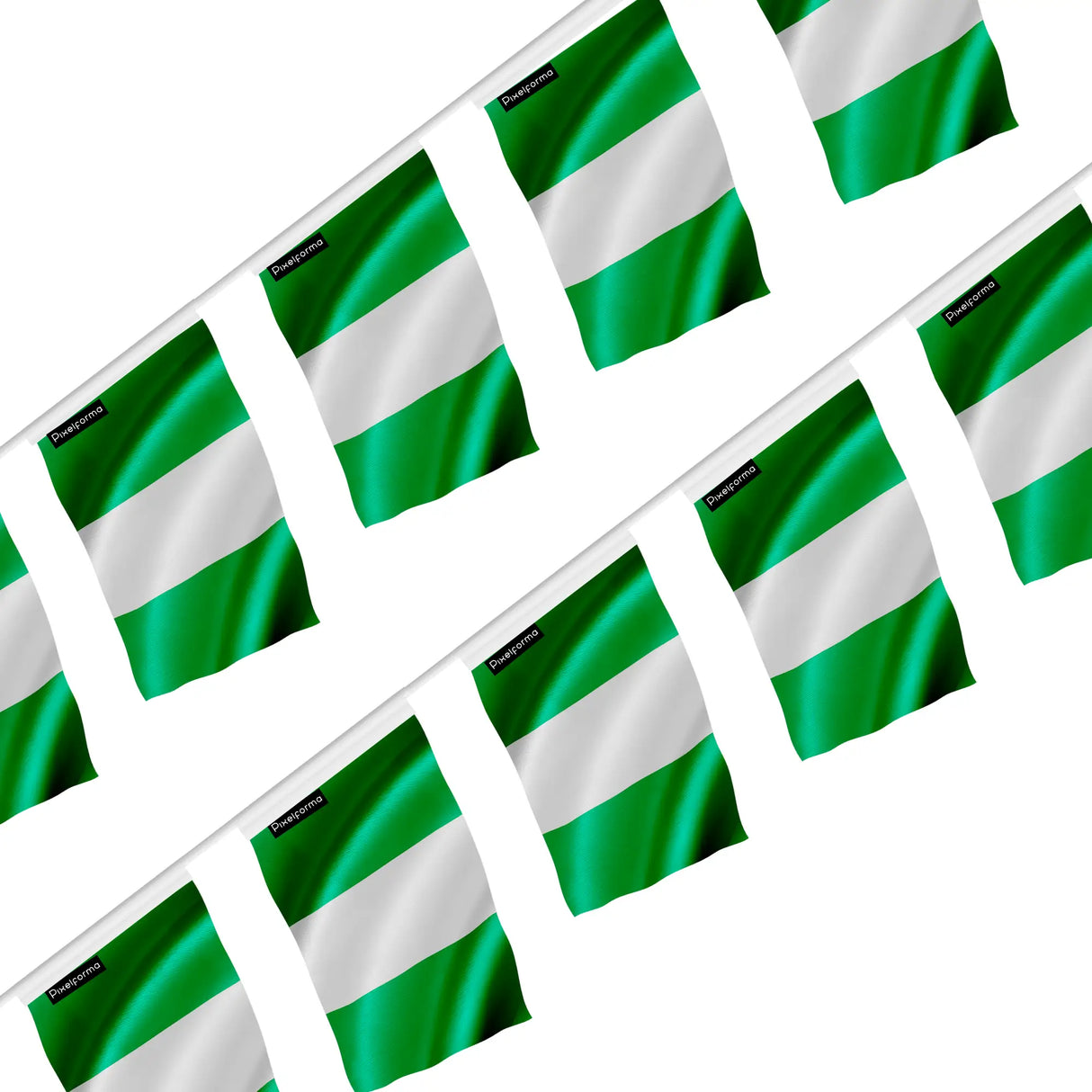 Guirlande drapeau nigeria polyester à accrocher événement