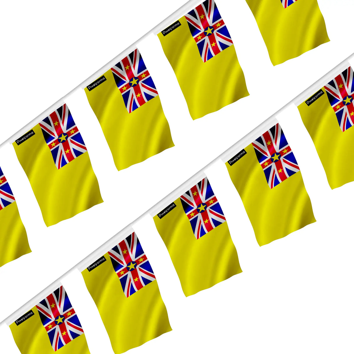 Guirlande drapeau niue en polyester à accrocher événement