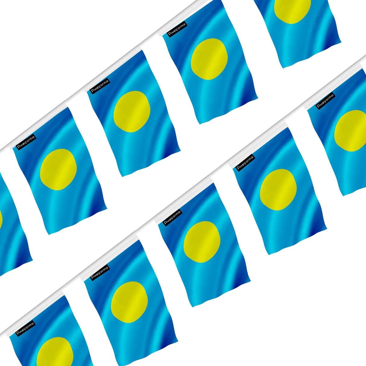 Guirlande drapeau palaos polyester à accrocher événement