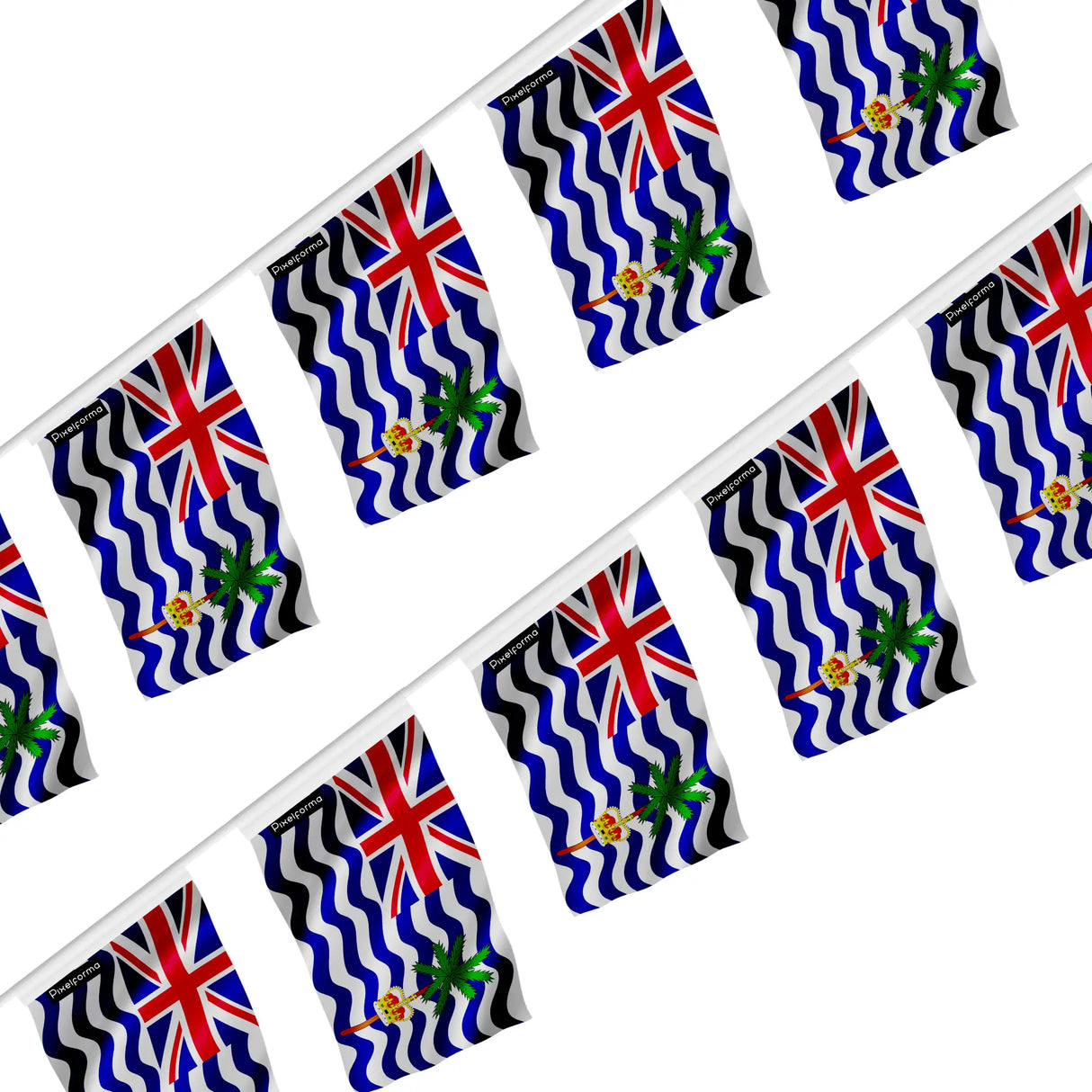 Guirlande drapeau territoire britannique océan indien polyester