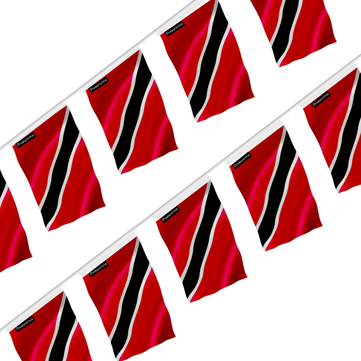 Guirlande drapeau trinité-et-tobago polyester à accrocher