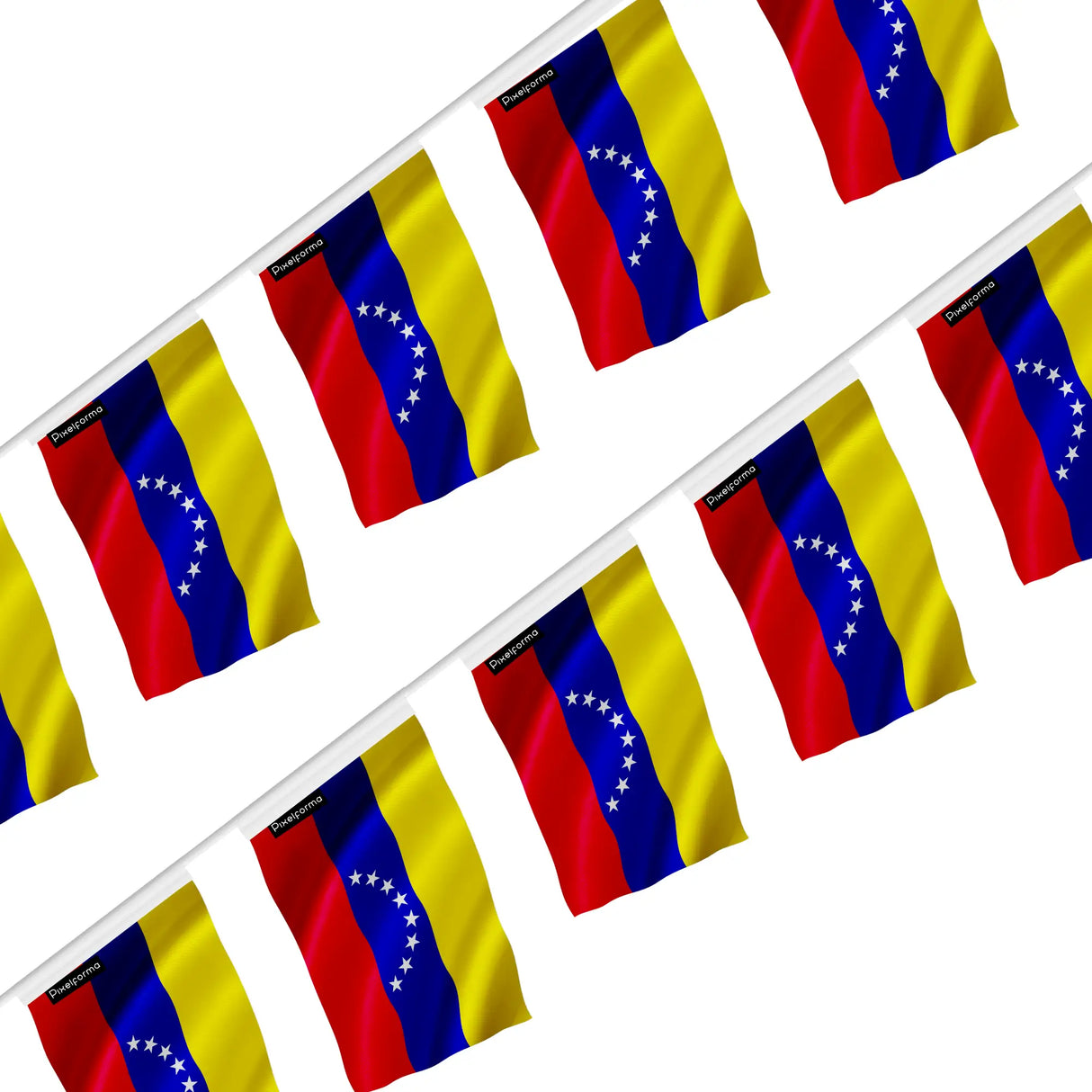 Guirlande drapeau venezuela en polyester à suspendre