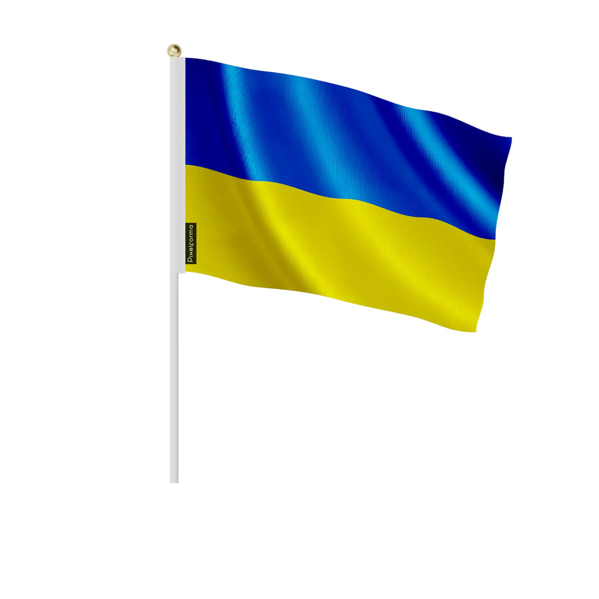 Lot mini drapeau ukraine polyester à main décoration fête