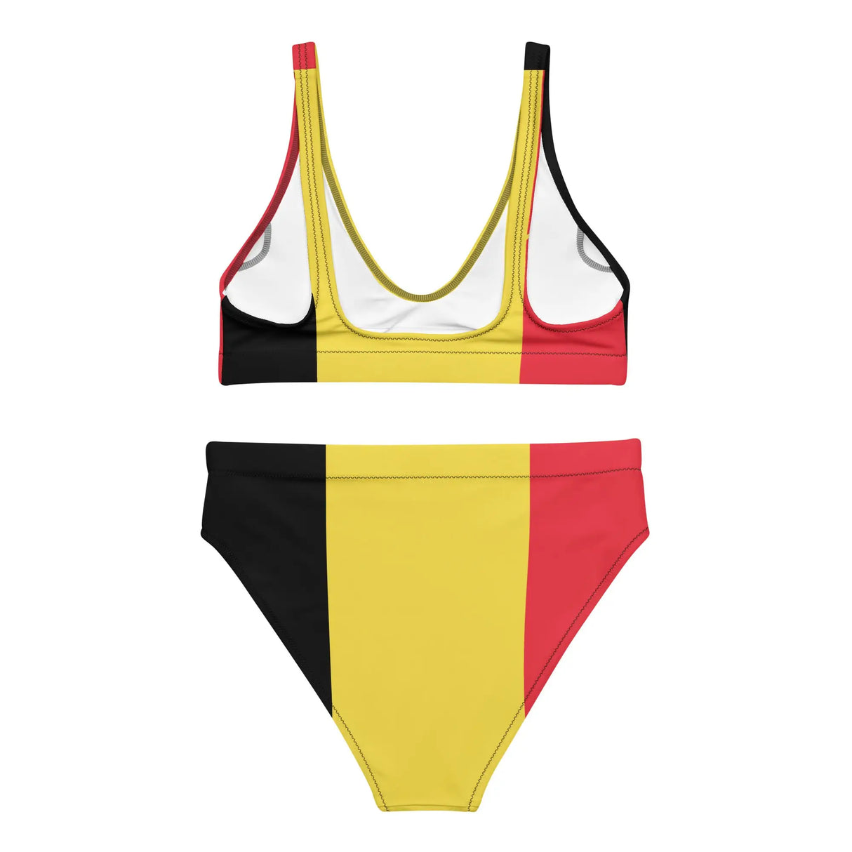 Maillot de bain drapeau belgique polyester recyclé femme
