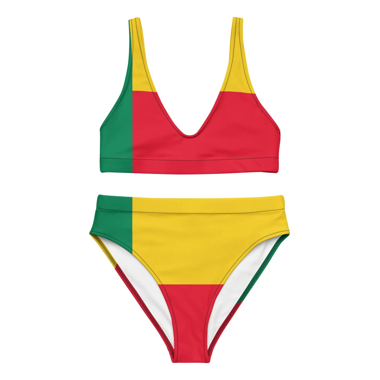 Maillot de bain drapeau bénin en polyester recyclé femme