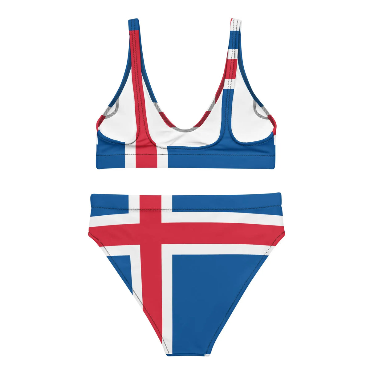 Maillot de bain drapeau islande polyester recyclé uv femme