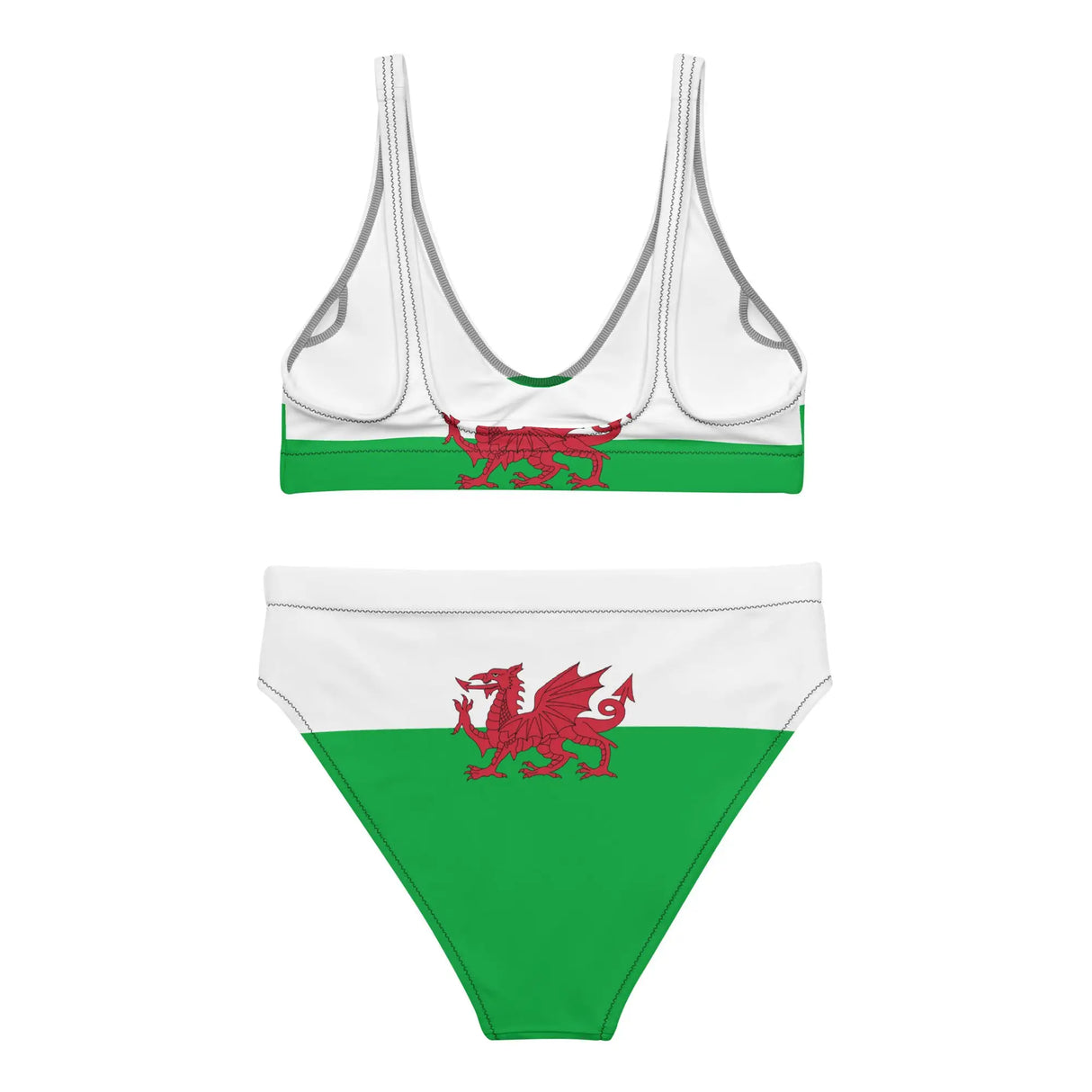 Maillot de bain drapeau pays de galles polyester recyclé