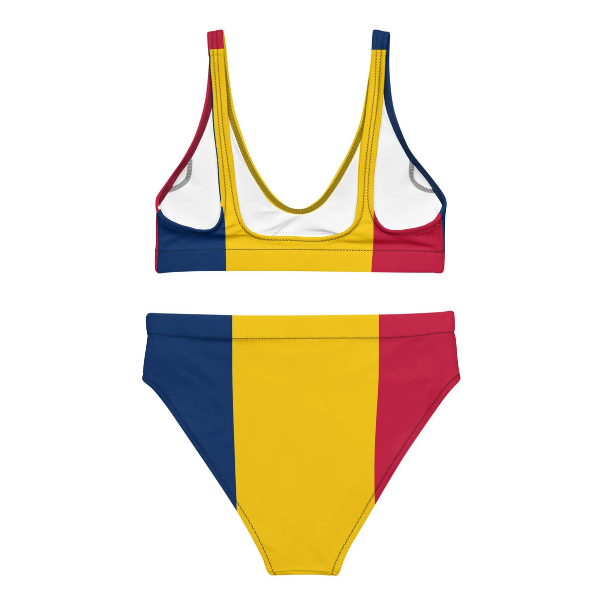 Maillot de bain drapeau tchad motif coloré tissu uv