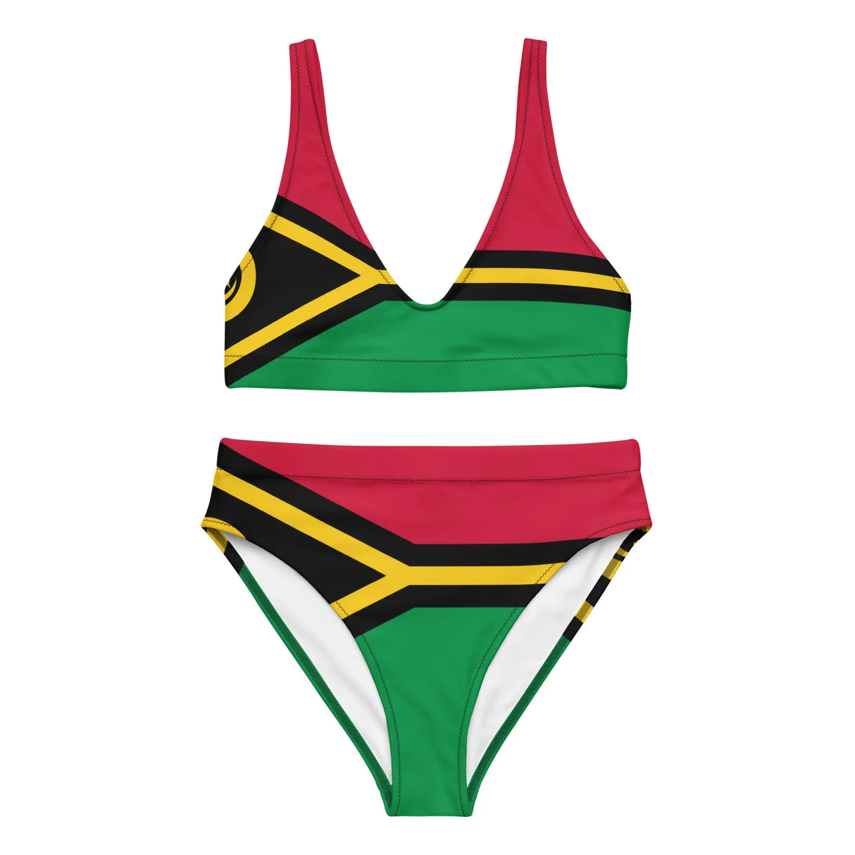 Maillot de bain drapeau vanuatu polyester recyclé femme