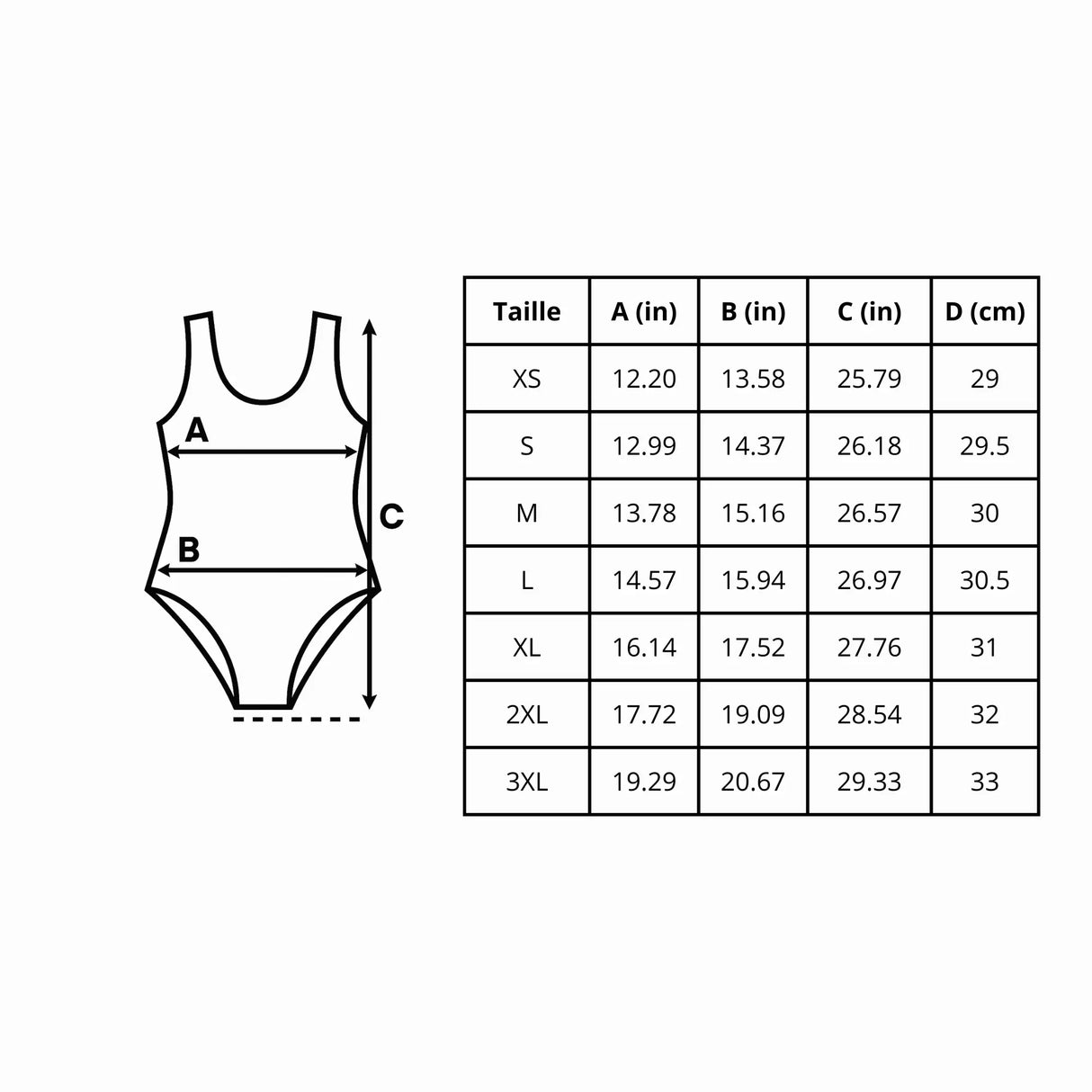 Maillot de bain femme corse drapeau coupe brésilienne