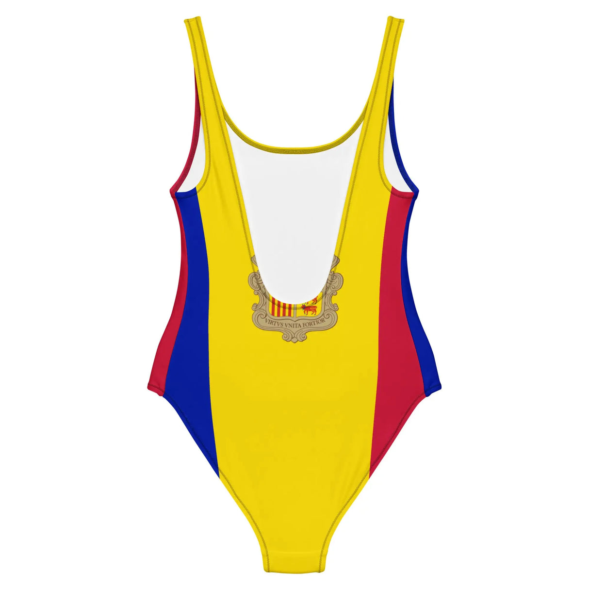 Maillot de bain femme drapeau andorre coupe brésilienne
