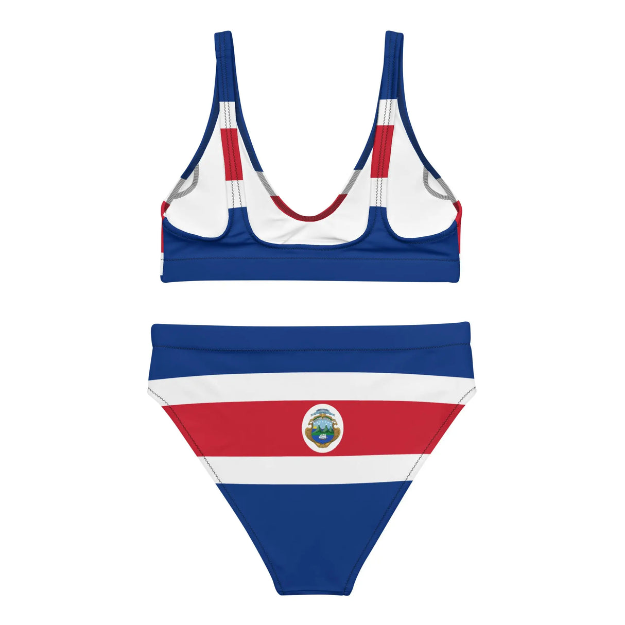 Maillot de bain femme drapeau costa rica polyester recyclé