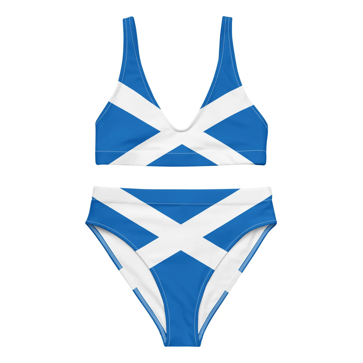 Maillot de bain femme drapeau écosse polyester recyclé