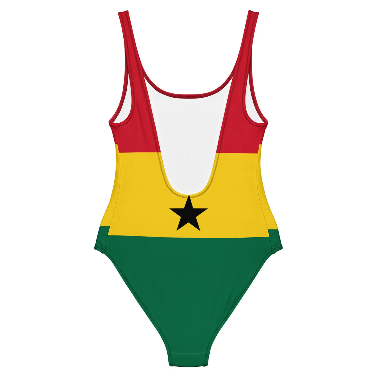 Maillot de bain femme drapeau ghana coupe brésilienne