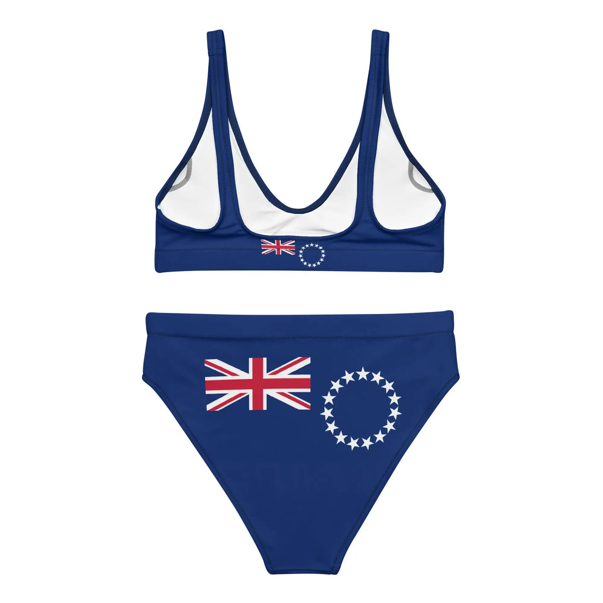 Maillot de bain femme drapeau îles cook en polyester recyclé