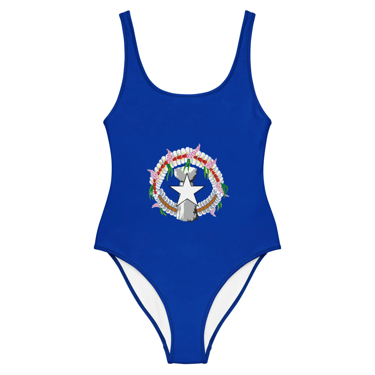 Maillot de bain femme drapeau îles mariannes coupe moderne