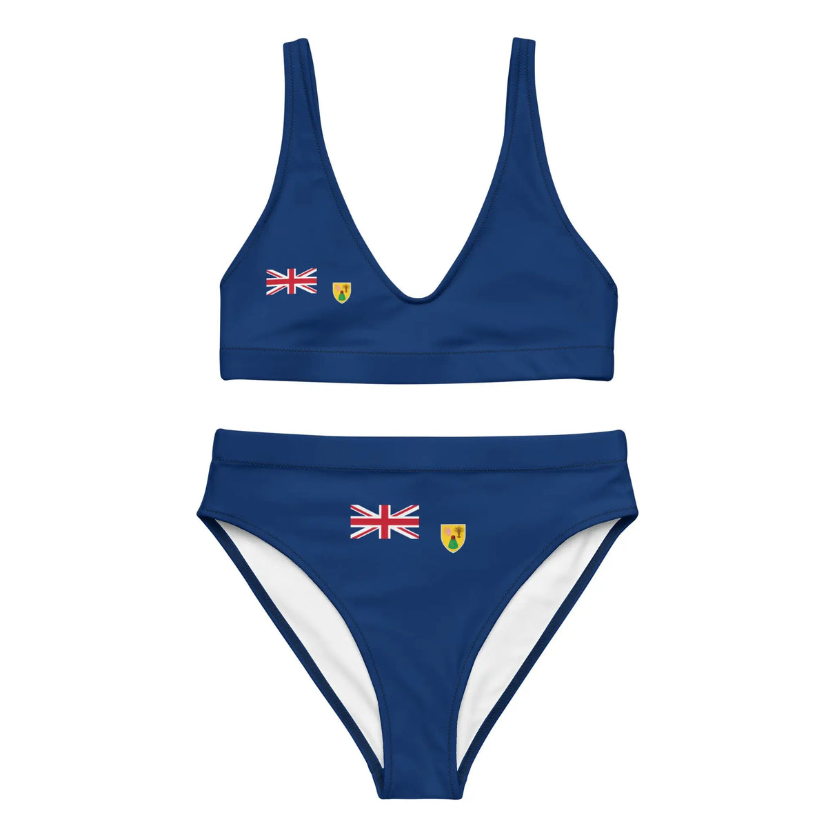 Maillot de bain femme drapeau îles turques polyester recyclé