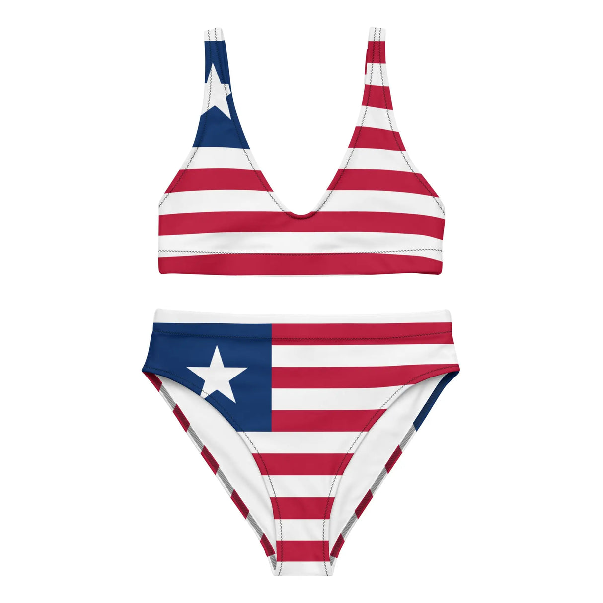 Maillot de bain femme drapeau liberia motif et confort uv