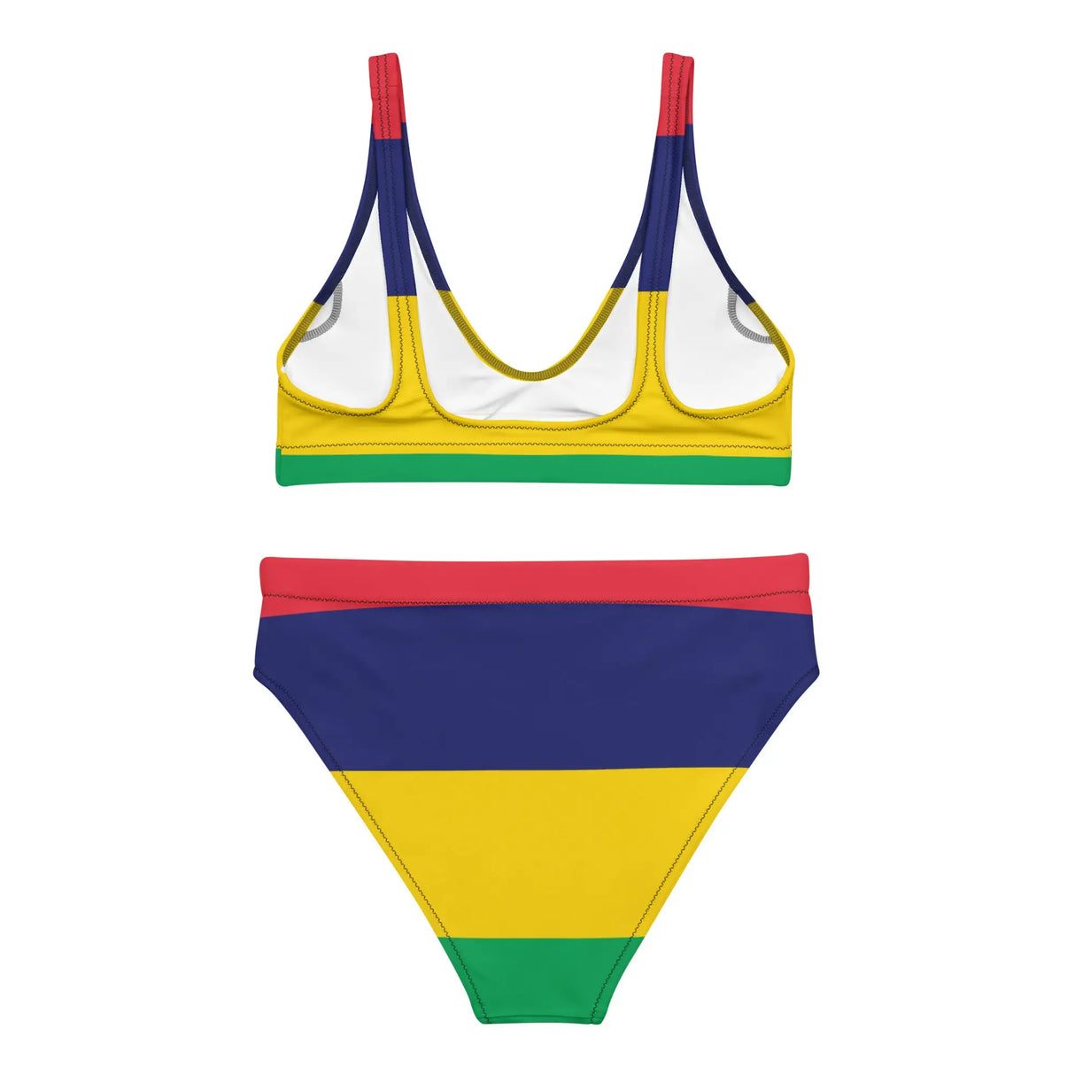 Maillot de bain femme drapeau maurice polyester recyclé