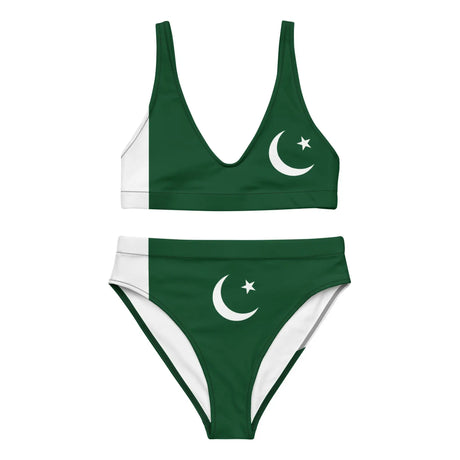 Maillot de bain femme drapeau pakistan polyester recyclé
