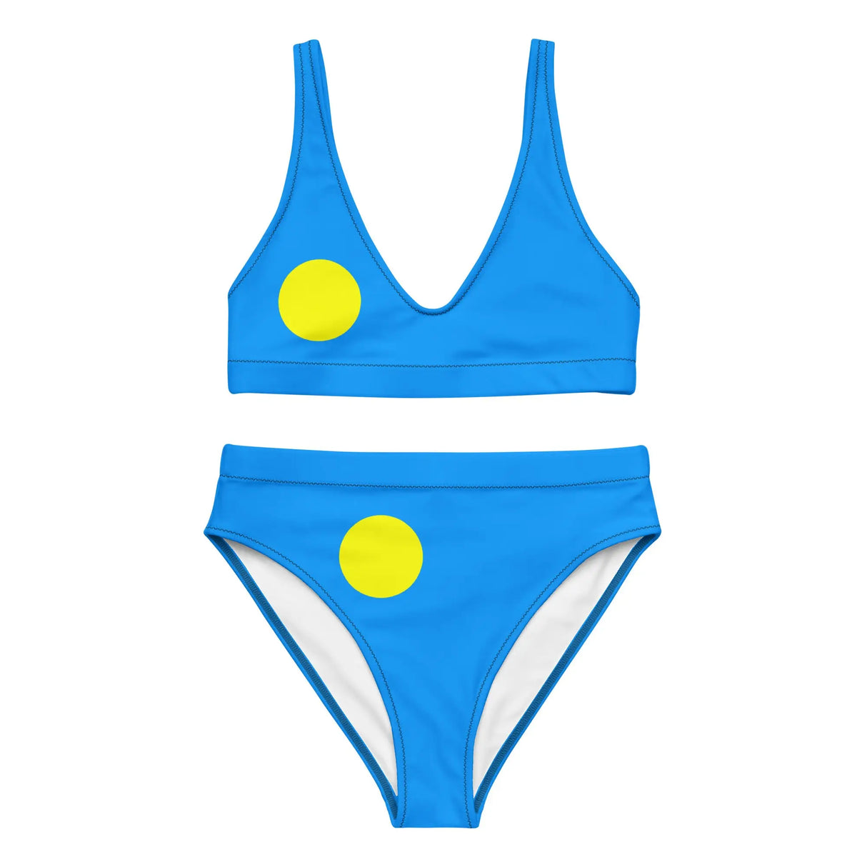 Maillot de bain femme drapeau palaos en polyester recyclé