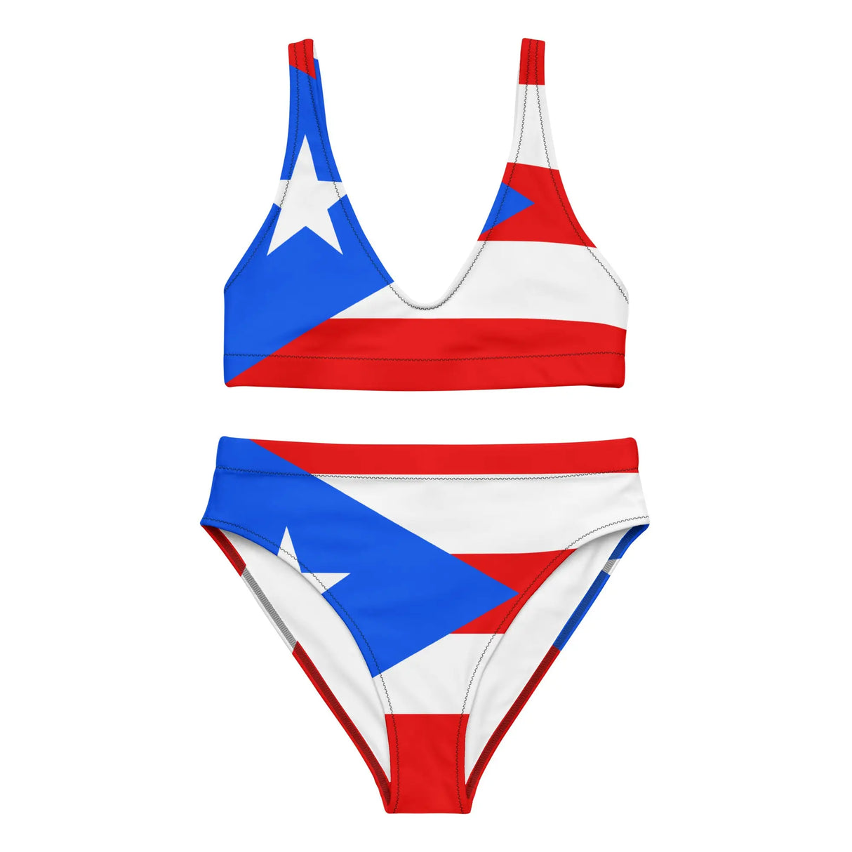 Maillot de bain femme drapeau porto rico motif moderne
