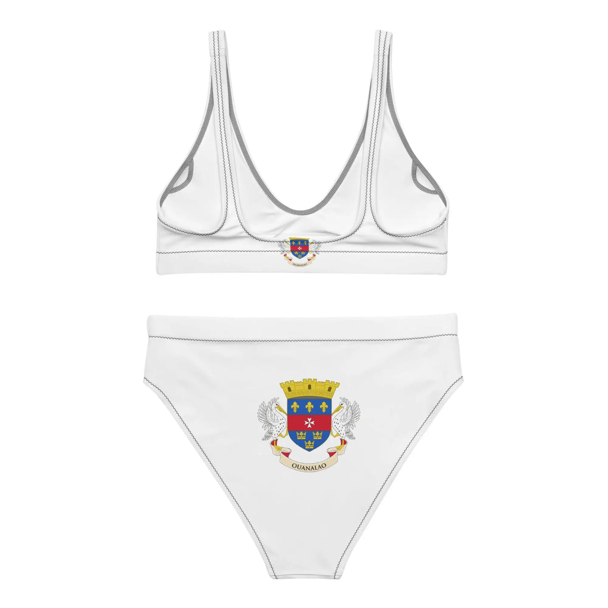 Maillot de bain femme drapeau saint-barthélemy polyester recyclé