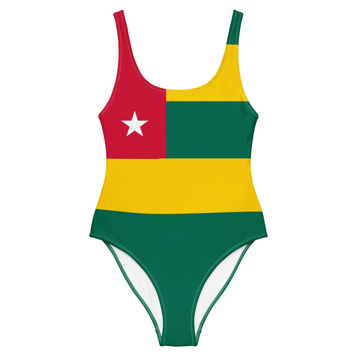 Maillot de bain femme drapeau togo coupe brésilienne