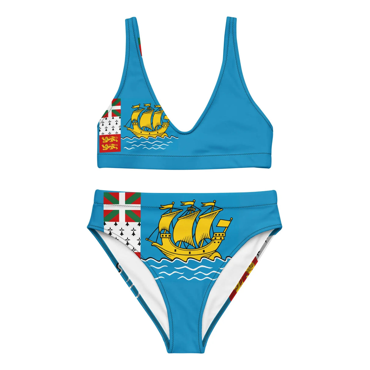 Maillot de bain femme saint-pierre-et-miquelon polyester recyclé