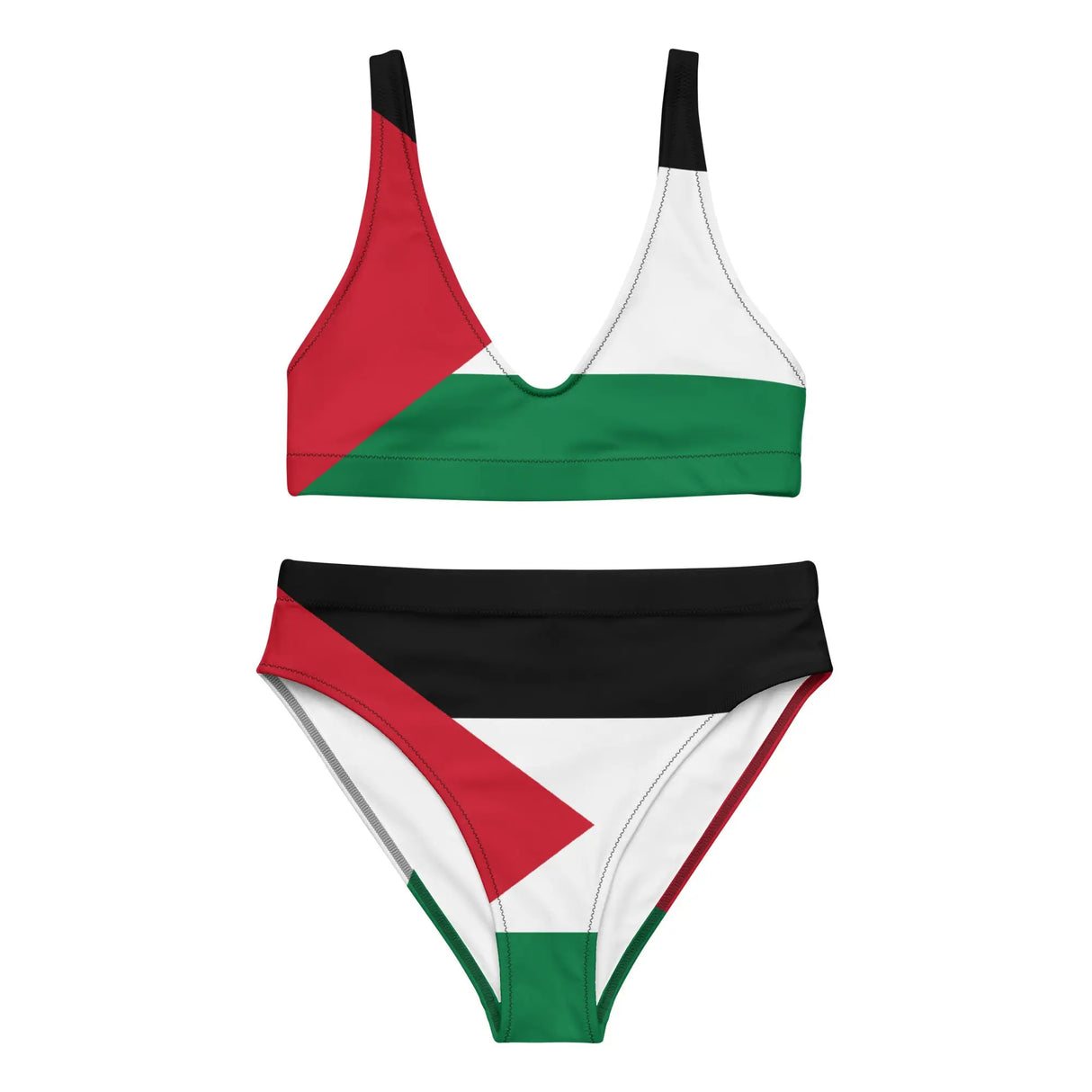 Maillot de bain palestine tissu usa en polyester recyclé