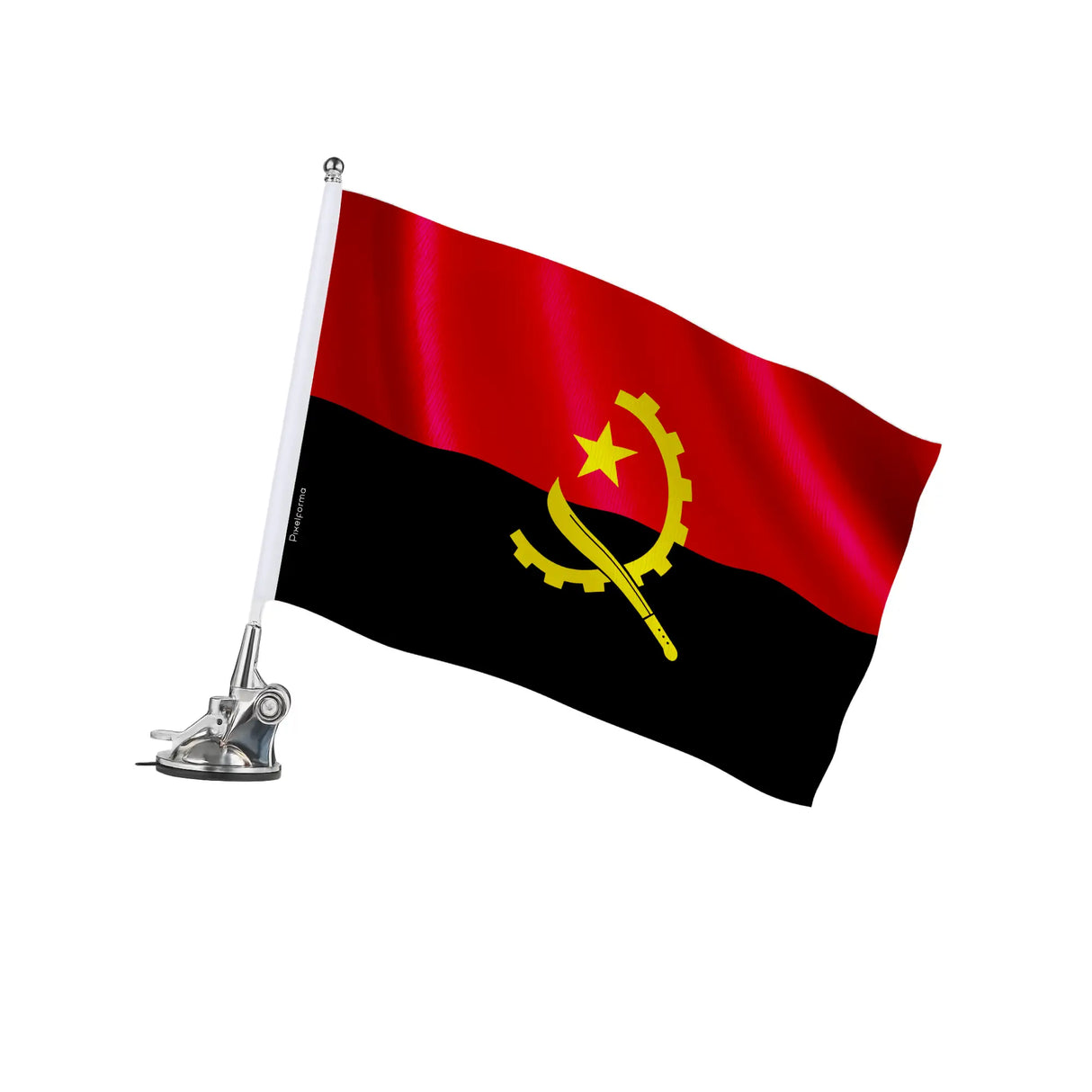 Mât à ventouse angola polyester acier inoxydable vitres