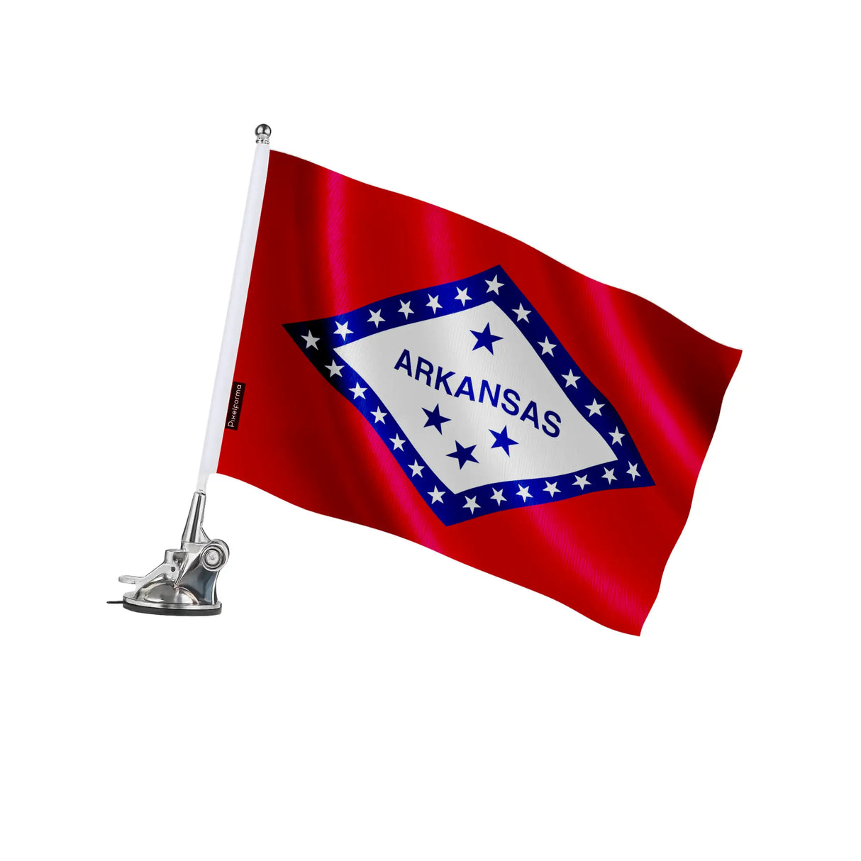 Mât à ventouse arkansas en polyester et acier inoxydable