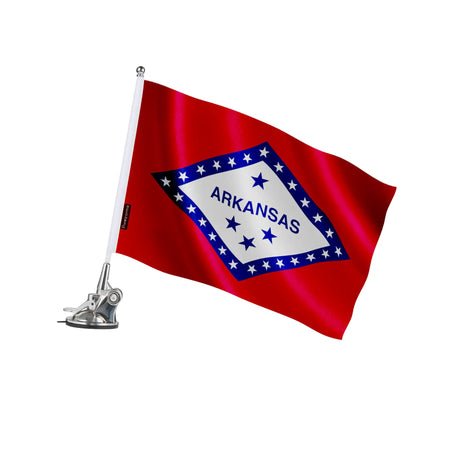 Mât à ventouse arkansas en polyester et acier inoxydable