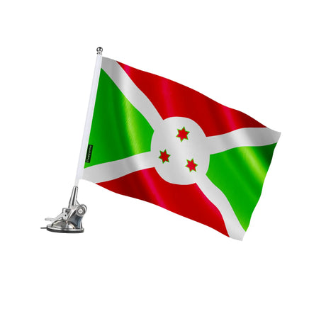 Mât à ventouse burundi polyester acier inoxydable élégant