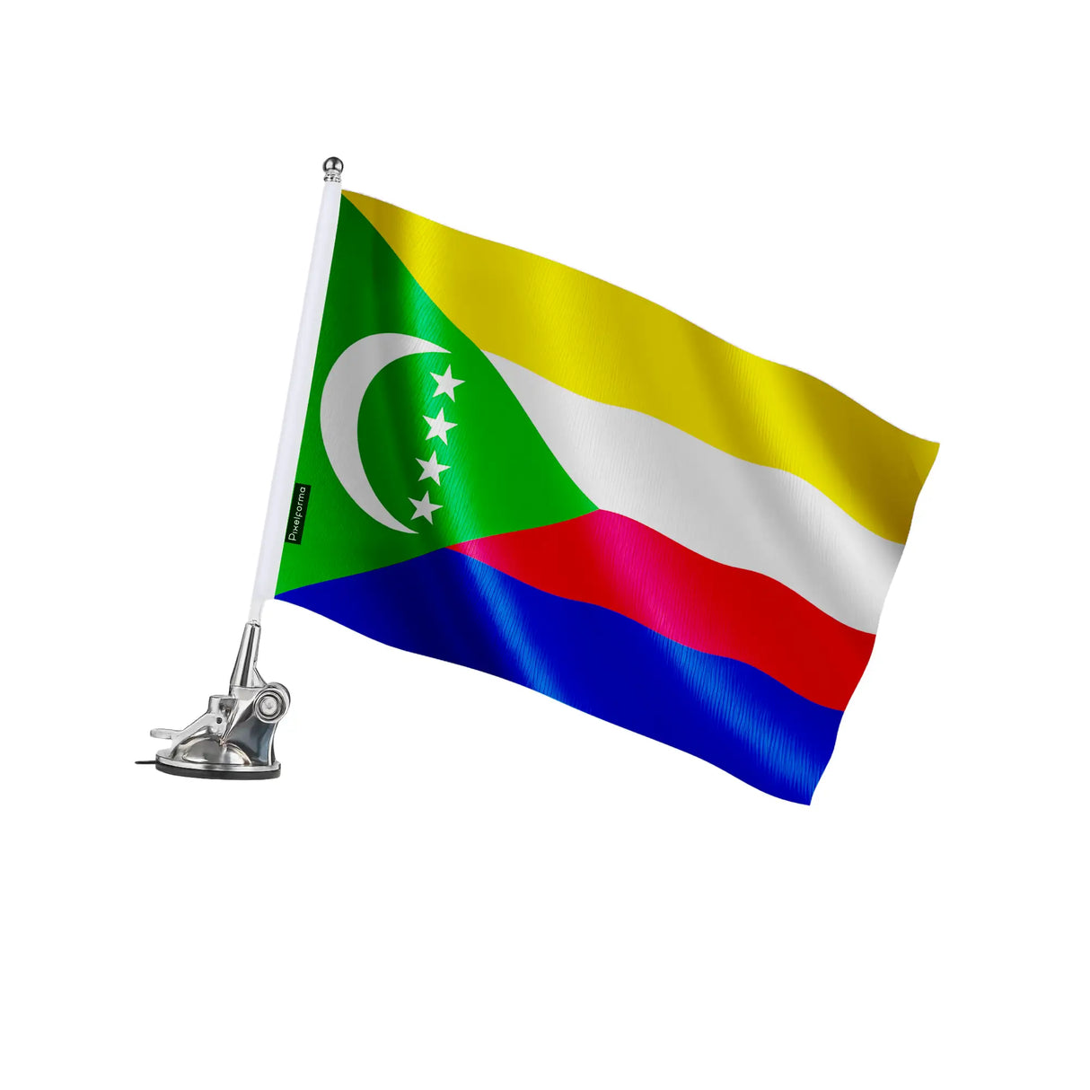 Mât à ventouse comores polyester acier inoxydable