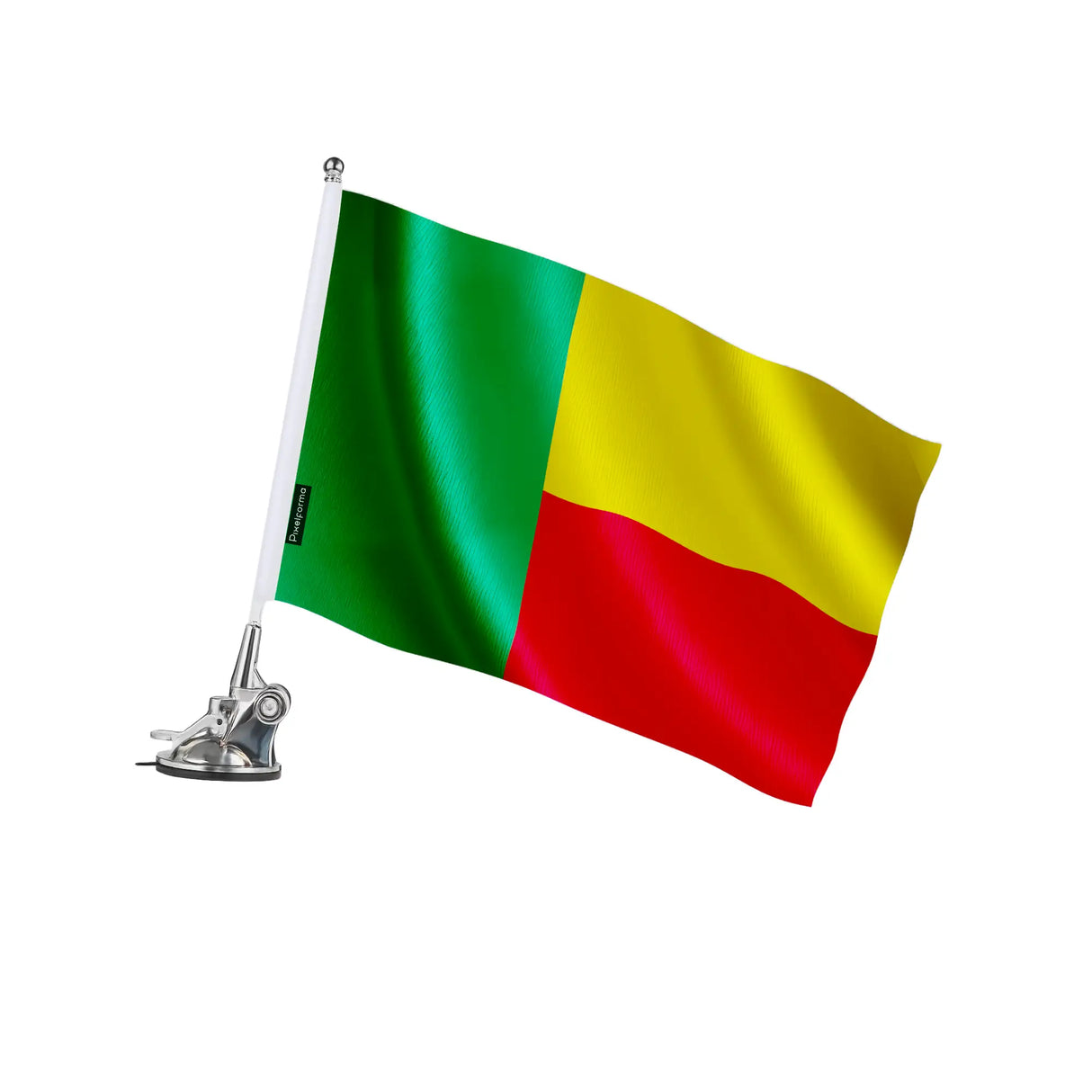 Mât à ventouse drapeau bénin polyester acier inoxydable