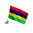 Mât à ventouse drapeau île maurice polyester inoxydable