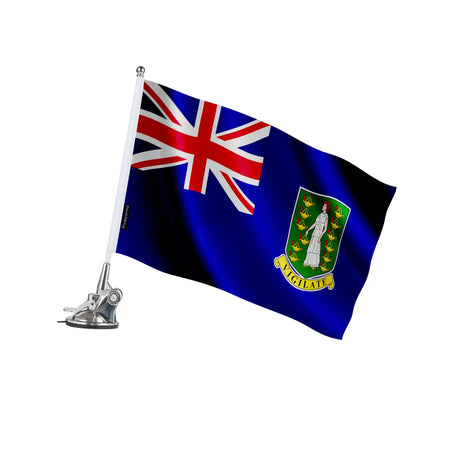 Mât à ventouse drapeau îles vierges britanniques polyester
