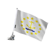 Mât à ventouse drapeau rhode island polyester inoxydable