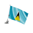 Mât à ventouse drapeau sainte-lucie polyester inoxydable