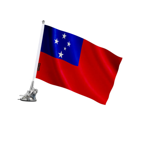 Mât à ventouse drapeau samoa polyester acier inoxydable