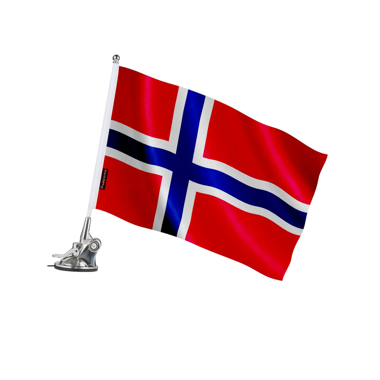 Mât à ventouse drapeau svalbard polyester acier inoxydable