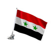 Mât à ventouse drapeau syrie polyester acier inoxydable