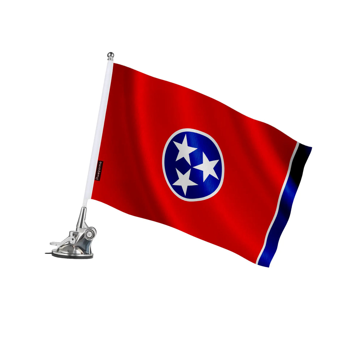Mât à ventouse drapeau tennessee polyester acier inoxydable